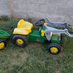 Rolly Kid John Deere Tractor With Trailer