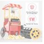 Popcorn Machine Retro Popcorn Maker Hot Air Without Fat Free Oil-Free Image 3