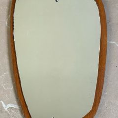 Vintage Danish Amoeba style wall mirror c1960