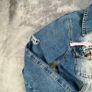 Les Gonzesses de Paris Womens Denim Jacket - Sz 2 UK 10 - Boho Y2K Style Image 6