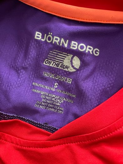 Bjorn Borg Performance Long-Sleeve Top - Size S - Thumb Holes & Back Zip Pocket