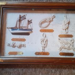 Framed Nautical Boat Ship Knots