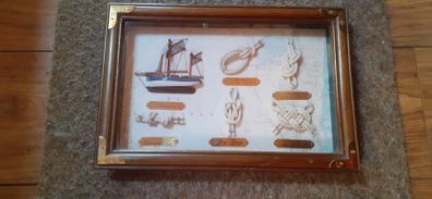 Framed Nautical Boat Ship Knots