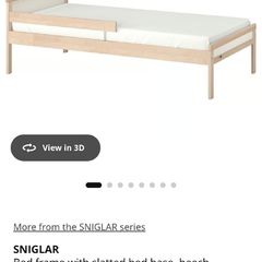 IKEA toddler bed 70x160cm, used for less than 6 months, mattress not included, will need to dismantle or a van to collect, collection only in prosperous.