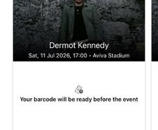 Dermot Kennedy Aviva Sat 11th July 2026