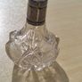 Vintage crystal bottle with silver top Image 5