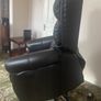 Brown Leather Recliner Electronic Lift Chair Image 3