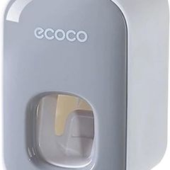 Automatic Toothpaste Dispenser,Waterproof & Easy to Clean Wall-Mounted Toothpaste Holder,Black Automatic Toothpaste Dispenser Bathroom Accessories for Kids,Adults