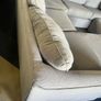 Large grey corner sofa with 2 footstools Image 6