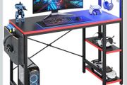 SALE113CM Reversible Corner Gaming Desk with RGB LED Lights