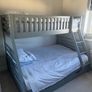 Grey Double and single bunk bed with two large storage drawers Image 7