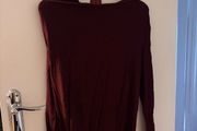 Long Sleeve Burgundy Maternity Top - Attesa