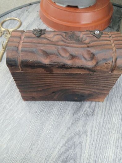 Vintage Handcarved Wooden Box