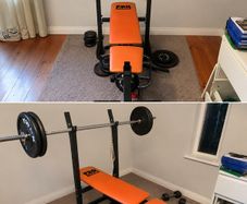 Pro Power bench press + additional bar and weights
