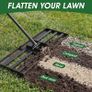 Lawn Leveling Rake Level Your Lawn 3X Faster, Perfect Weight Balance, Heavy Duty Gardening Tools with Adjustable Handle, Not Too Heavy, Not Too Small,Easy Soil & Sand Spreading for Garden Yard Golf Image 7