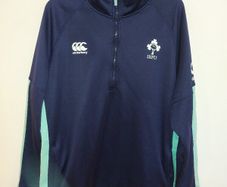 ireland rugby halfzip