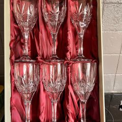 Galway Crystal Wine Glasses x6