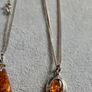 sterling silver amber necklace Image 10