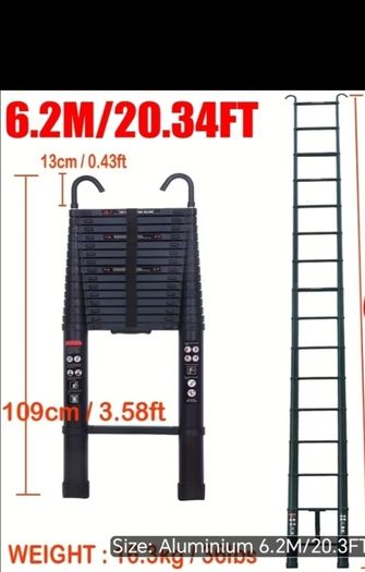 6.2 meter extension ladder