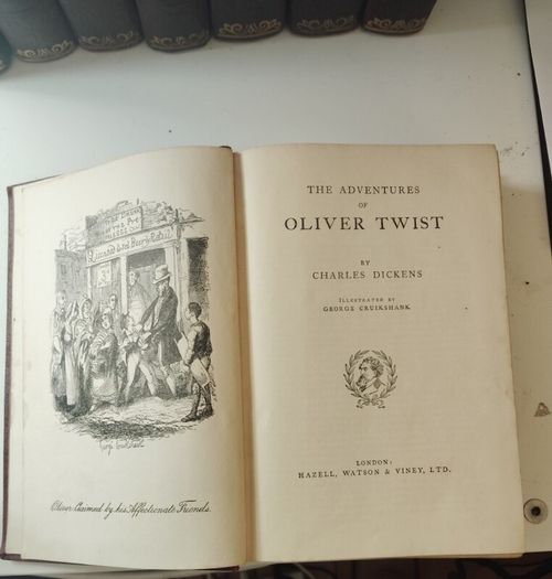 Vintage Charles Dickens collection.
