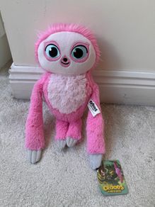 Sash The Croods New Age Pink Three Toed Sloth Plush Soft approx. 33cm. Pleae see photos