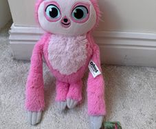 Sash The Croods New Age Pink Three Toed Sloth Plush Soft approx. 33cm. Pleae see photos