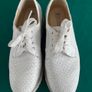 Ladies PITILLOS Winter white / cream wedged SOFT LEATHER Shoes boots Size 39 Uk 6. High Quality.  In really super condition Image 5
