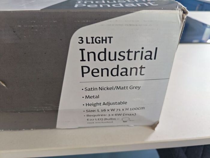 Grey pendant light
