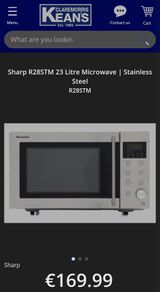 Sharp R-28STM Microwave.