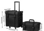 Large Professional Makeup Case Trolley Women Cosmetic Organizer Luggage Trolley Bag Detachable Nail Beauty Tattoo Suitcase