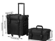 main image for ad Large Professional Makeup Case Trolley Women Cosmetic Organizer Luggage Trolley Bag Detachable Nail Beauty Tattoo Suitcase