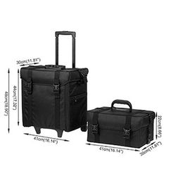 Large Professional Makeup Case Trolley Women Cosmetic Organizer Luggage Trolley Bag Detachable Nail Beauty Tattoo Suitcase