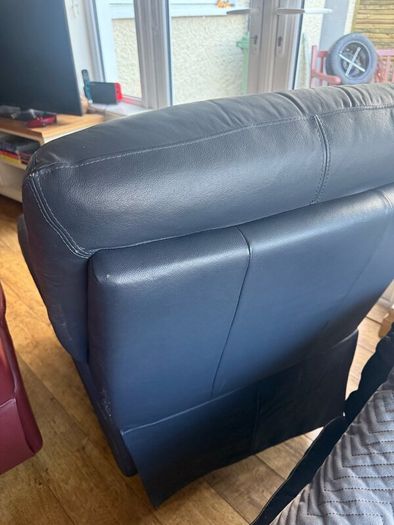 Two Leather reclining armchairs