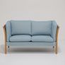 Vintage Danish Oak Framed Upholstered Sofa, Stouby, 1970s. Image 8
