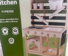 Outdoor kids mud kitchen wooden play toy