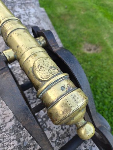 Brass signal cannon