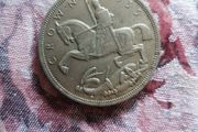 1935 UK Silver Crown Coin