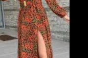 dress Bnwt wrap effect midi dress JS Millennium dress khaki &amp; orange animal print