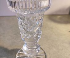 Tipperary Crystal Ireland Candle Holder / small bud vase. No 49A.