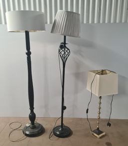 Selection of Lamps Floor  Table Lamps   Storage Clearance