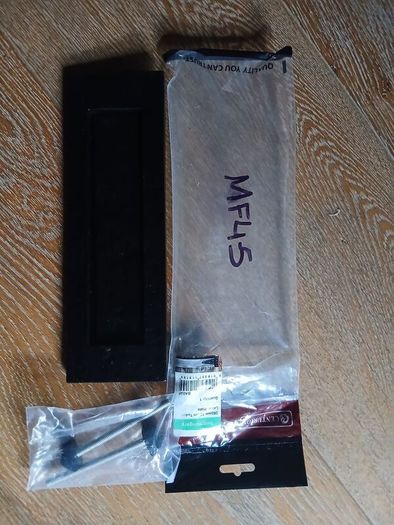 Black metal Letterplate