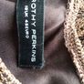 Vintage Dorothy Perkins long line Brown and Gold lacey Party dress Size 18 postage included Image 5