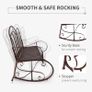 Outdoor Iron Rocking Chair-Bronze Red (FREE POSTAGE) Image 8