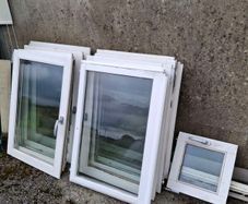 Double glazed windows  x 4 double small x 1 and double glazed front door
