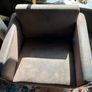 Pair of Le Corbusier Style Armchairs Chrome & Brown Nubuck Upholstery Image 3