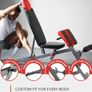 Multi-Functional FID Weight Bench for Full All-in-One Body Workout Hyper Back Extension, Roman Chair, Adjustable Ab Sit up Bench, Incline Decline Bench, Flat Bench Image 2
