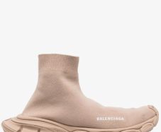 Authentic Balenciaga Speed Sneakers - Beige - Size EU 37/ UK 4