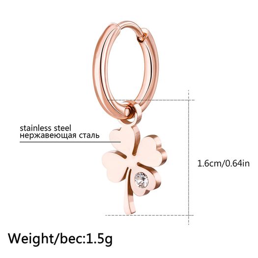 Women's jewelry; Clover-shaped earrings