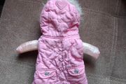 Pink small dog jacket, size XS