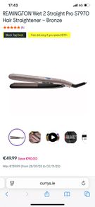 Remington wet 2 straightner